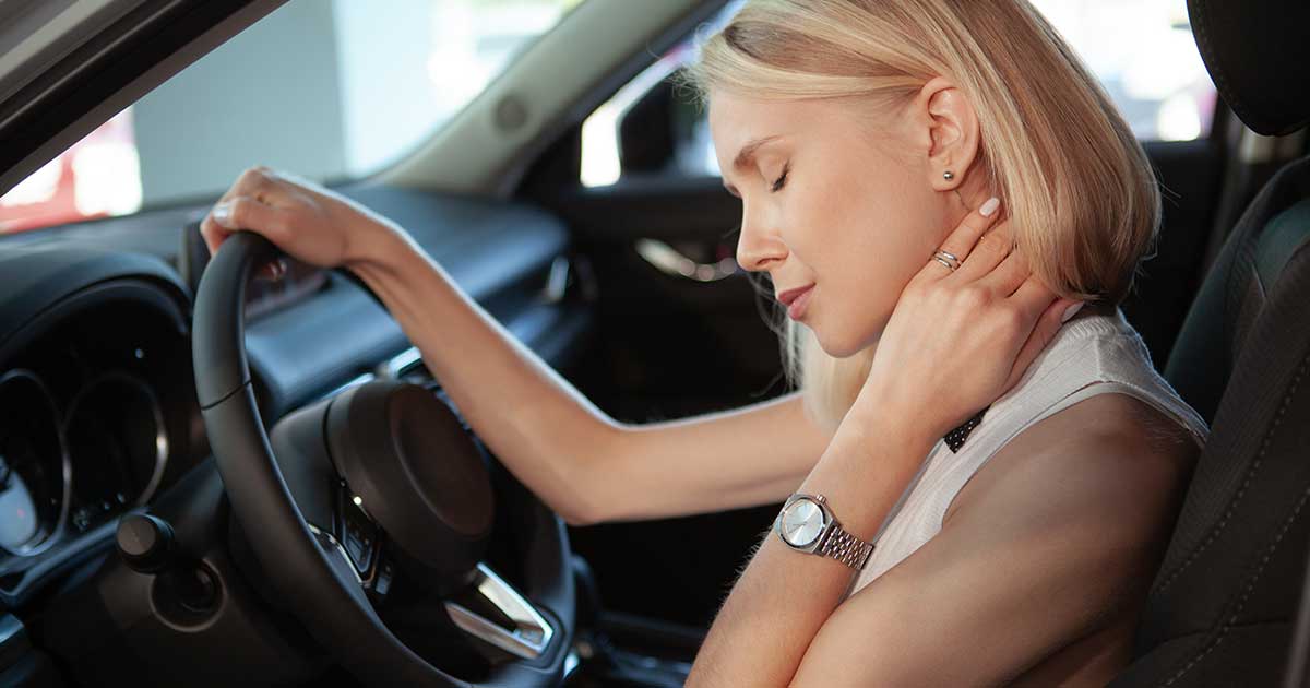 get whiplash from being rear ended
